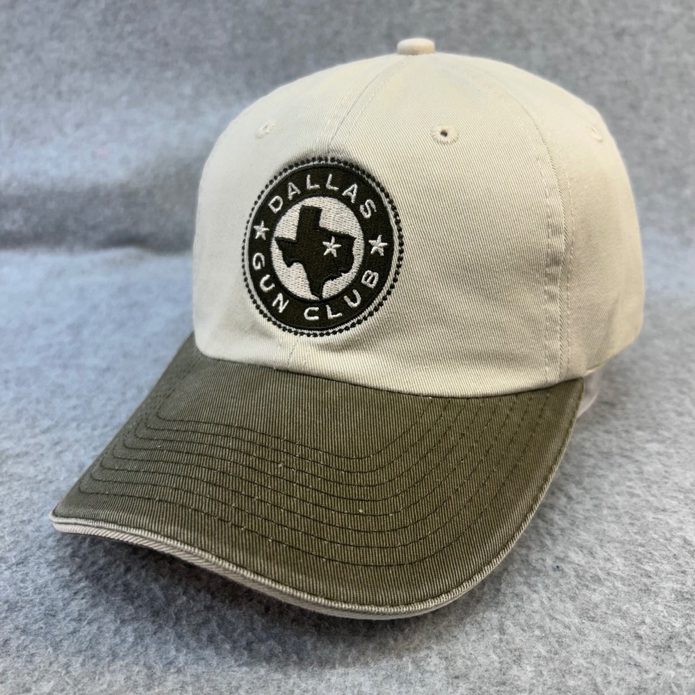 Dallas Gun Club Mens Tan FGI Baseball Cap Adjustable Texas Patch OSFM